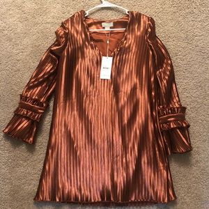 NEW Finders Keepers mini dress in copper